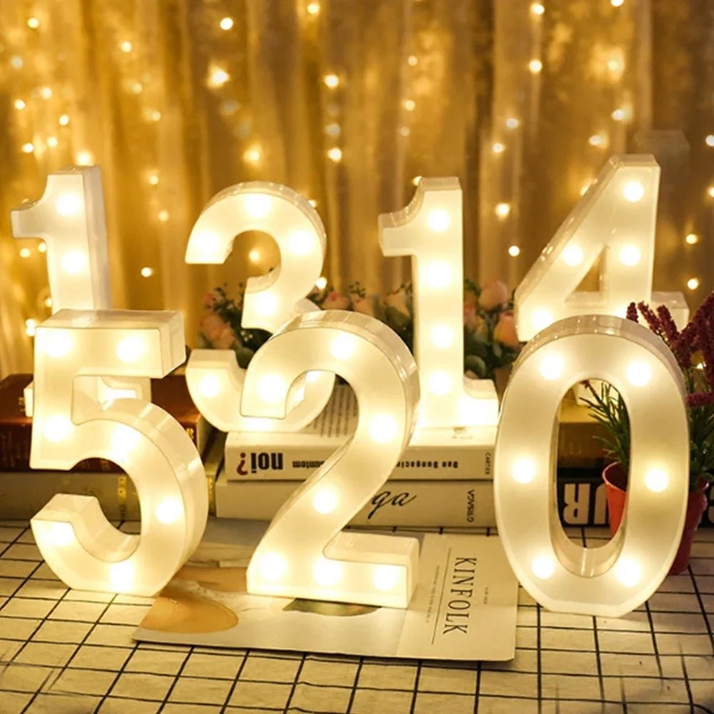 LED Alphabet Letter Lights - Cake Pops Parties