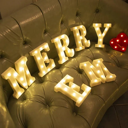 LED Alphabet Letter Lights - Cake Pops Parties