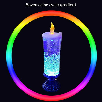 LED Christmas Candles with Glitter Color Change Flameless - Cake Pops Parties