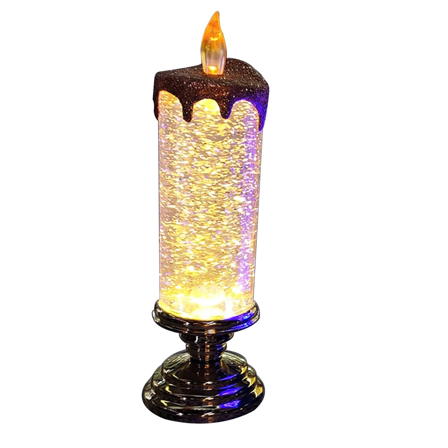 LED Christmas Candles with Glitter Color Change Flameless - Cake Pops Parties