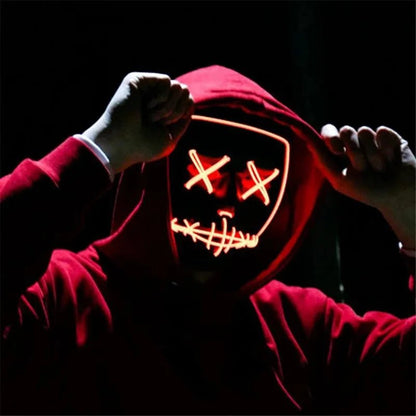 LED Glow In The Dark Halloween Mask - Cake Pops Parties