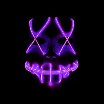 LED Halloween Glowing Mask - Cake Pops Parties