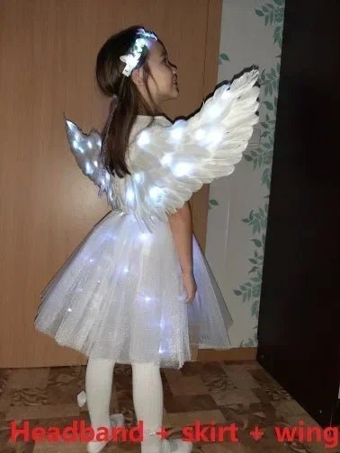 LED Light Up White Butterfly Fairy Wings - Cake Pops Parties