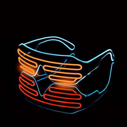 LED Luminous Glasses Neon Party Light Up Halloween - Cake Pops Parties