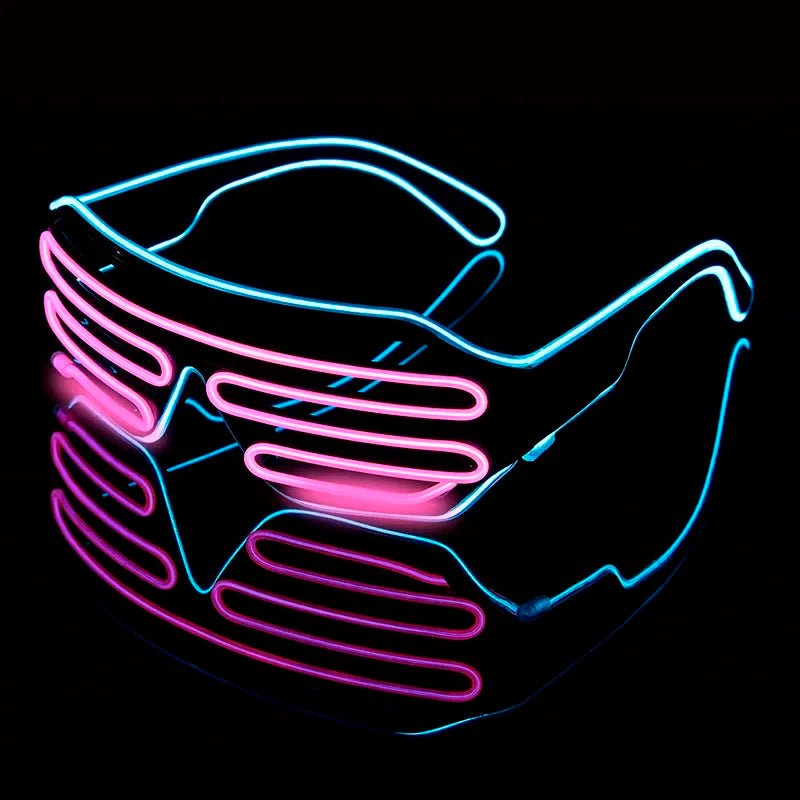 LED Luminous Glasses Neon Party Light Up Halloween - Cake Pops Parties