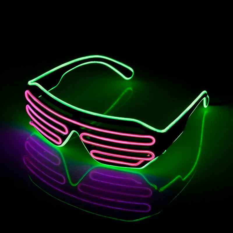 LED Luminous Glasses Neon Party Light Up Halloween - Cake Pops Parties