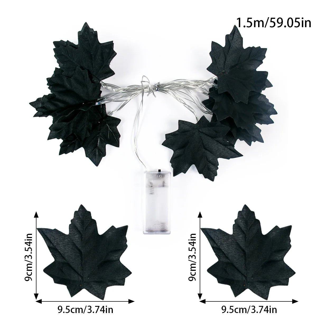 LED Maple Leaves Pumpkin Garland String Light - Cake Pops Parties