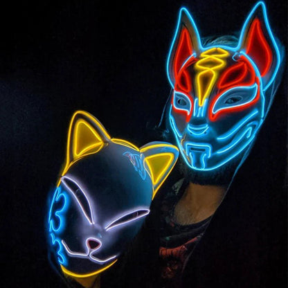 LED Neon Halloween Horror Mask - Cake Pops Parties