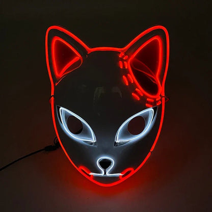 LED Neon Halloween Horror Mask - Cake Pops Parties