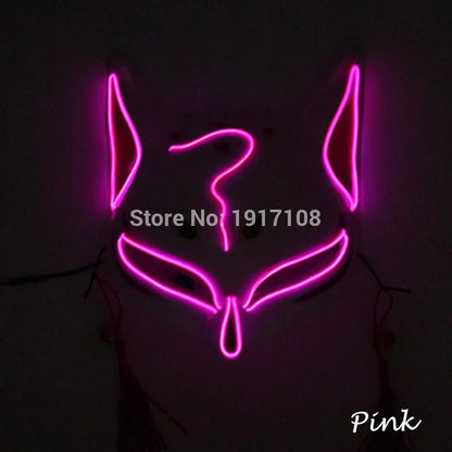 LED Neon Halloween Horror Mask - Cake Pops Parties