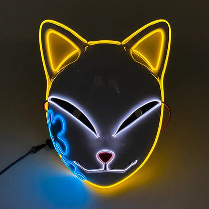 LED Neon Halloween Horror Mask - Cake Pops Parties