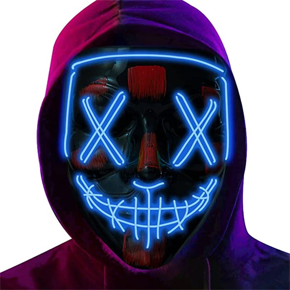 LED Neon Light Halloween Mask - Cake Pops Parties