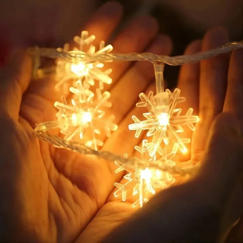 LED Snowflake Garland Fairy Lights - Cake Pops Parties