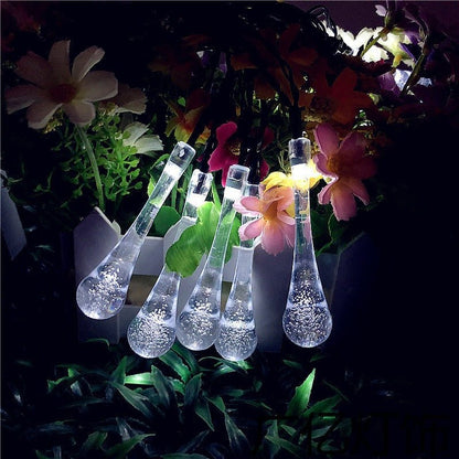 LED Solar Water Drop Holiday Lights - Cake Pops Parties