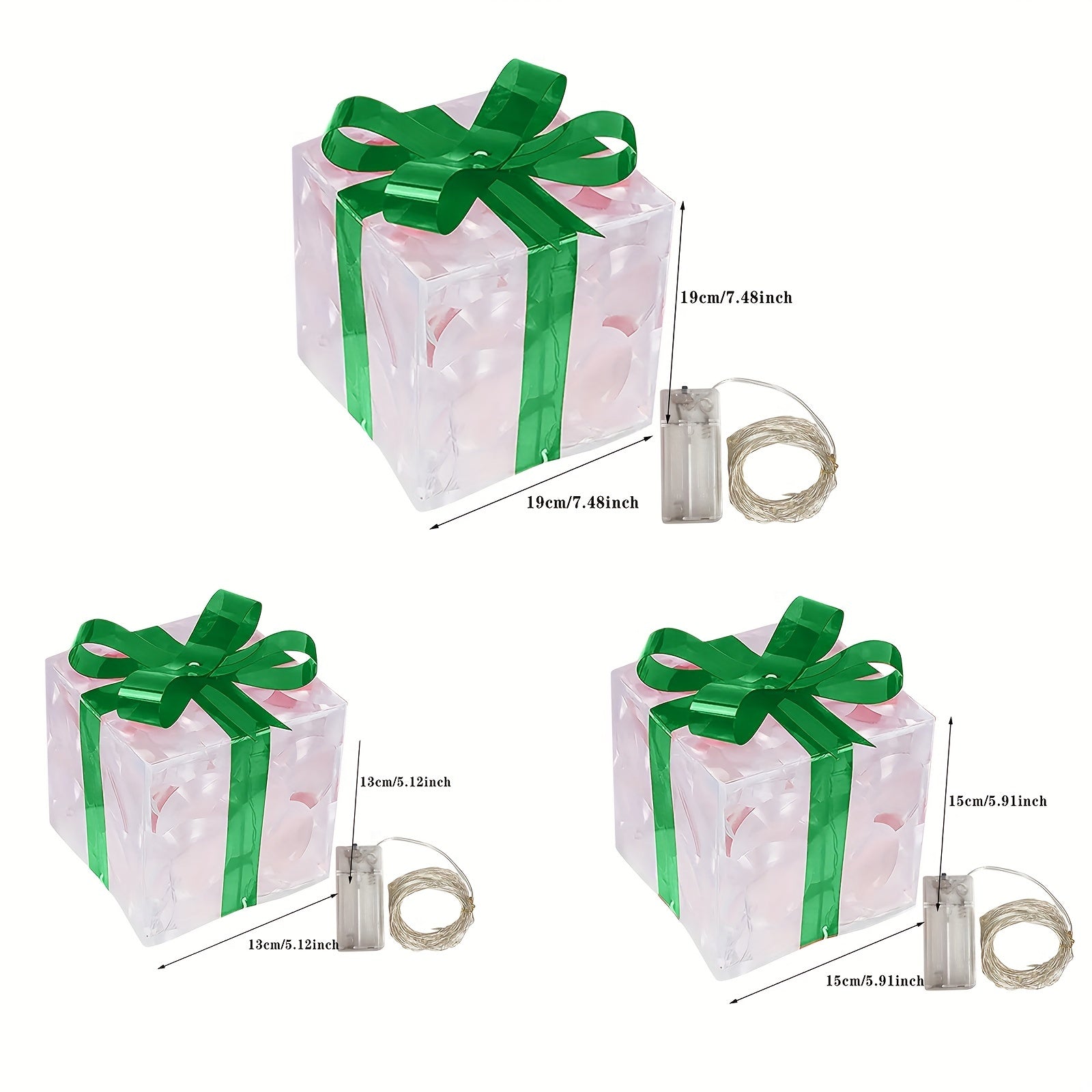 Light Up Christmas Gift Box Set - Cake Pops Parties