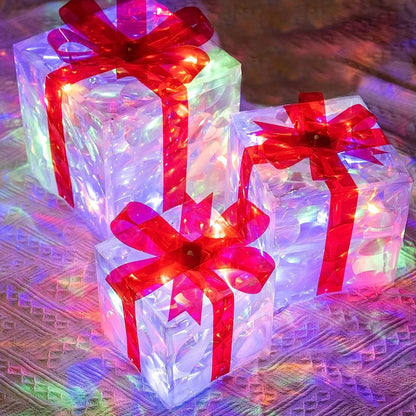 Light Up Christmas Gift Box Set - Cake Pops Parties