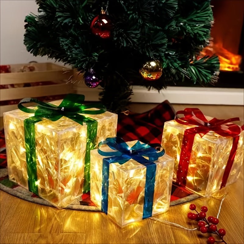 Light Up Christmas Gift Box Set - Cake Pops Parties
