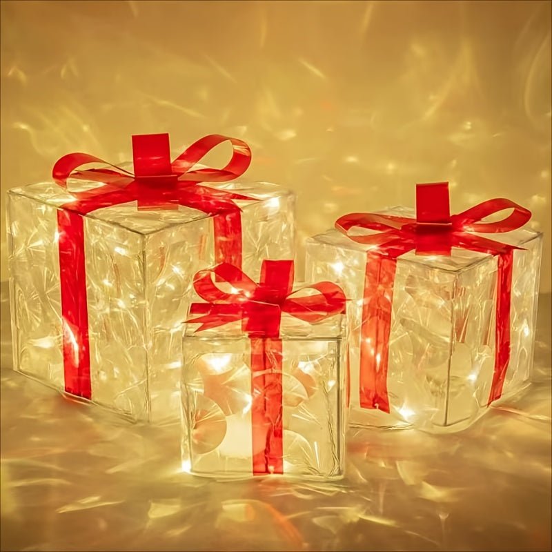 Light Up Christmas Gift Box Set - Cake Pops Parties