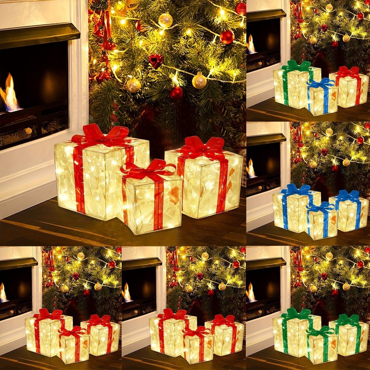Light Up Christmas Gift Box Set - Cake Pops Parties