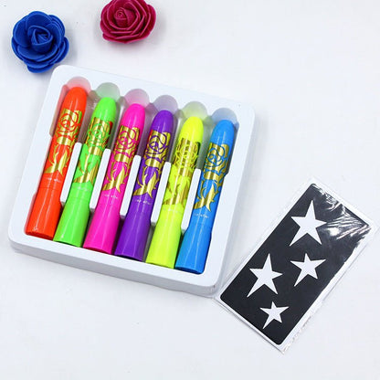 Luminous Face Paint Set - Party Halloween Makeup - Cake Pops Parties