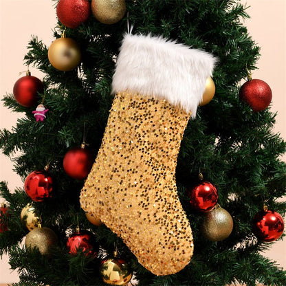 Luxurious Sequin Christmas Stockings - Cake Pops Parties