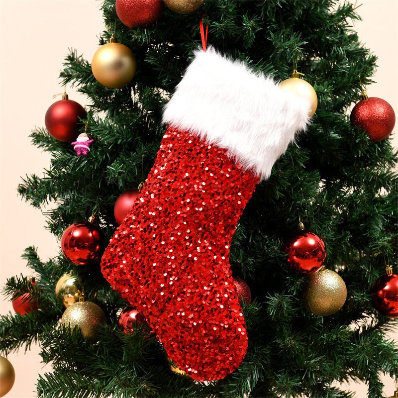 Luxurious Sequin Christmas Stockings - Cake Pops Parties