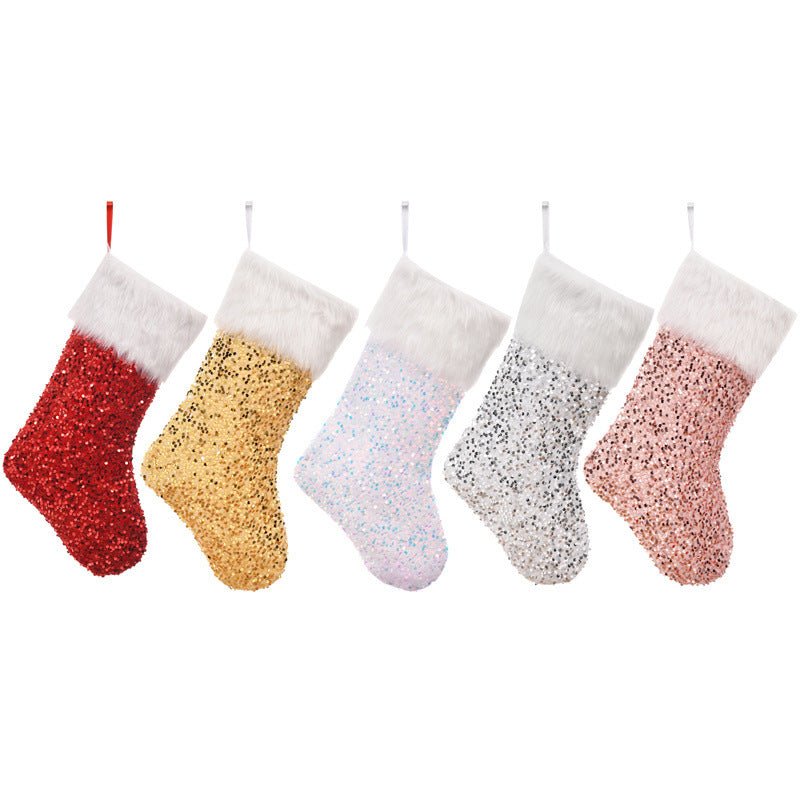 Luxurious Sequin Christmas Stockings - Cake Pops Parties