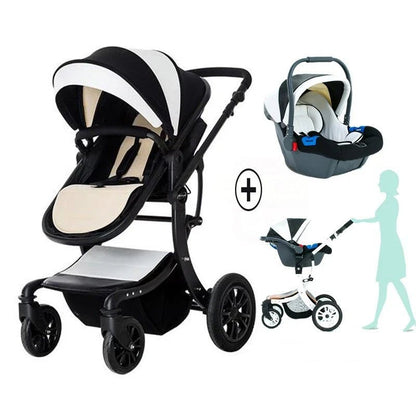 Luxury 3 - in - 1 Baby Stroller with Car Seat - Cake Pops Parties