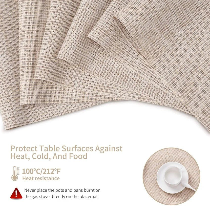 Luxury Bamboo Weaving Placemats Set - Cake Pops Parties