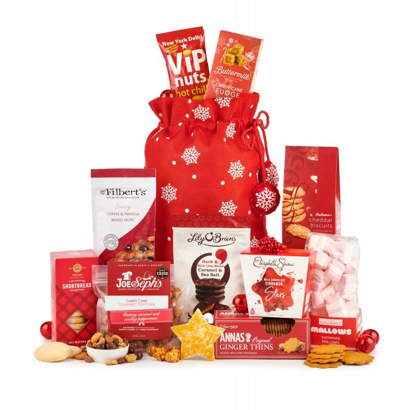 Luxury Christmas Sack: Festive Sharing Gift | Holiday Treats Bag - Cake Pops Parties