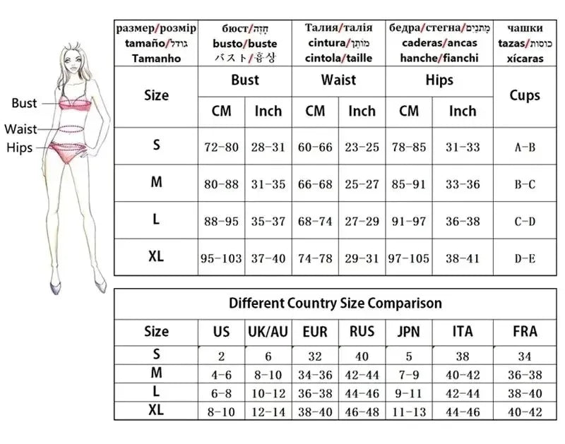 Luxury Push - Up Bikini Set | Small Chest Enhancing Slimming Swimsuit Print - Cake Pops Parties