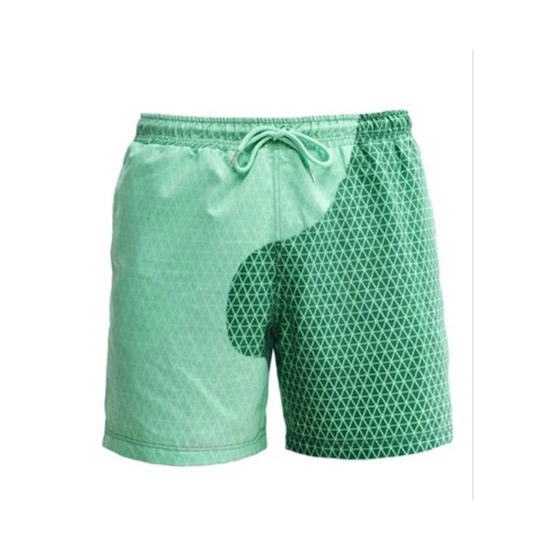 Men's Color Changing Swim Shorts | Water Reactive Beach Trunks | Quick - Dry - Cake Pops Parties