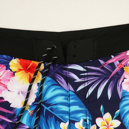 Men’s Floral Swim Trunks Quick - Dry Beach Shorts for Surf Sport - Cake Pops Parties
