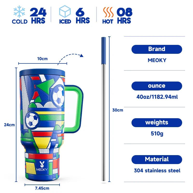 Meoky 40oz Stainless Steel Insulated Tumbler - Cake Pops Parties