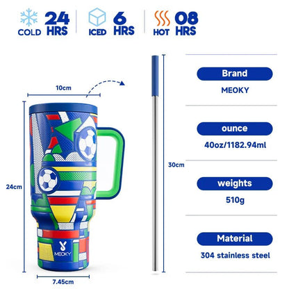 Meoky 40oz Stainless Steel Insulated Tumbler - Cake Pops Parties