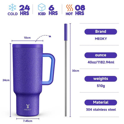 Meoky 40oz Stainless Steel Insulated Tumbler - Cake Pops Parties