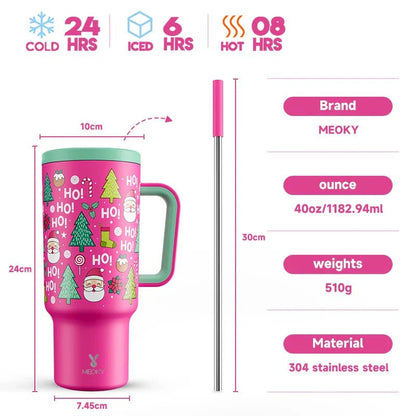 Meoky 40oz Stainless Steel Insulated Tumbler - Cake Pops Parties