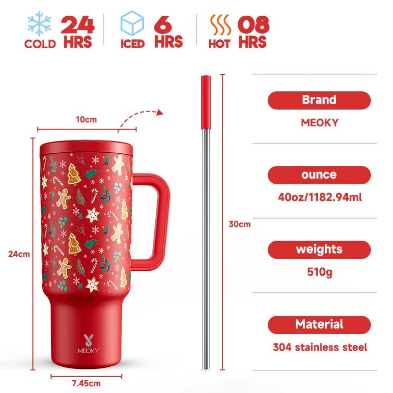 Meoky 40oz Stainless Steel Insulated Tumbler - Cake Pops Parties