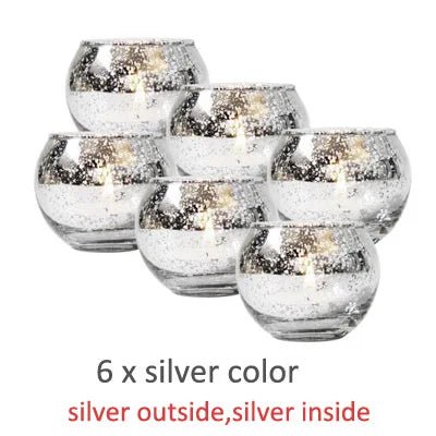Mercury Glass Candle Holders Home Décor - Cake Pops Parties