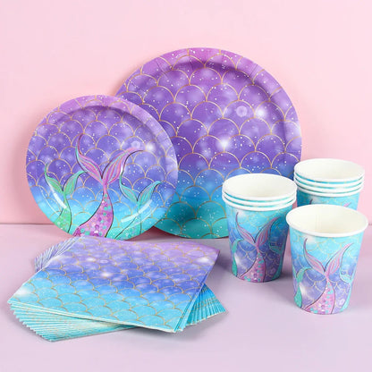 Mermaid Party Supplies Set - Cake Pops Parties