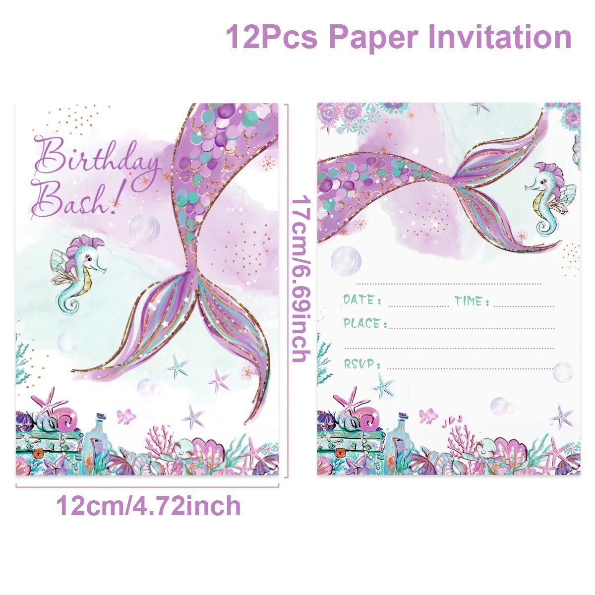 Mermaid Party Supplies Set - Cake Pops Parties