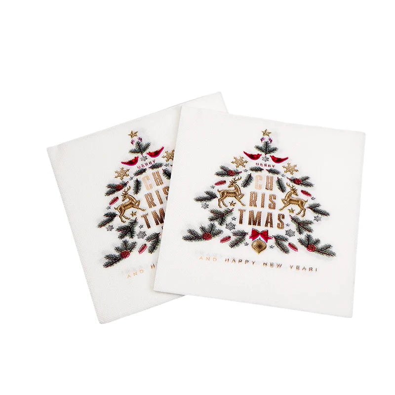 Merry Christmas Napkin Set - Cake Pops Parties