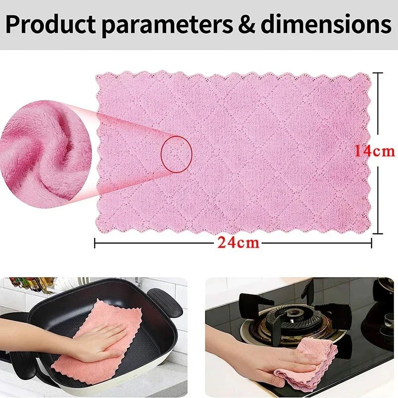 Microfiber Kitchen Cleaning Towels - Absorbent & Non - Stick - Cake Pops Parties