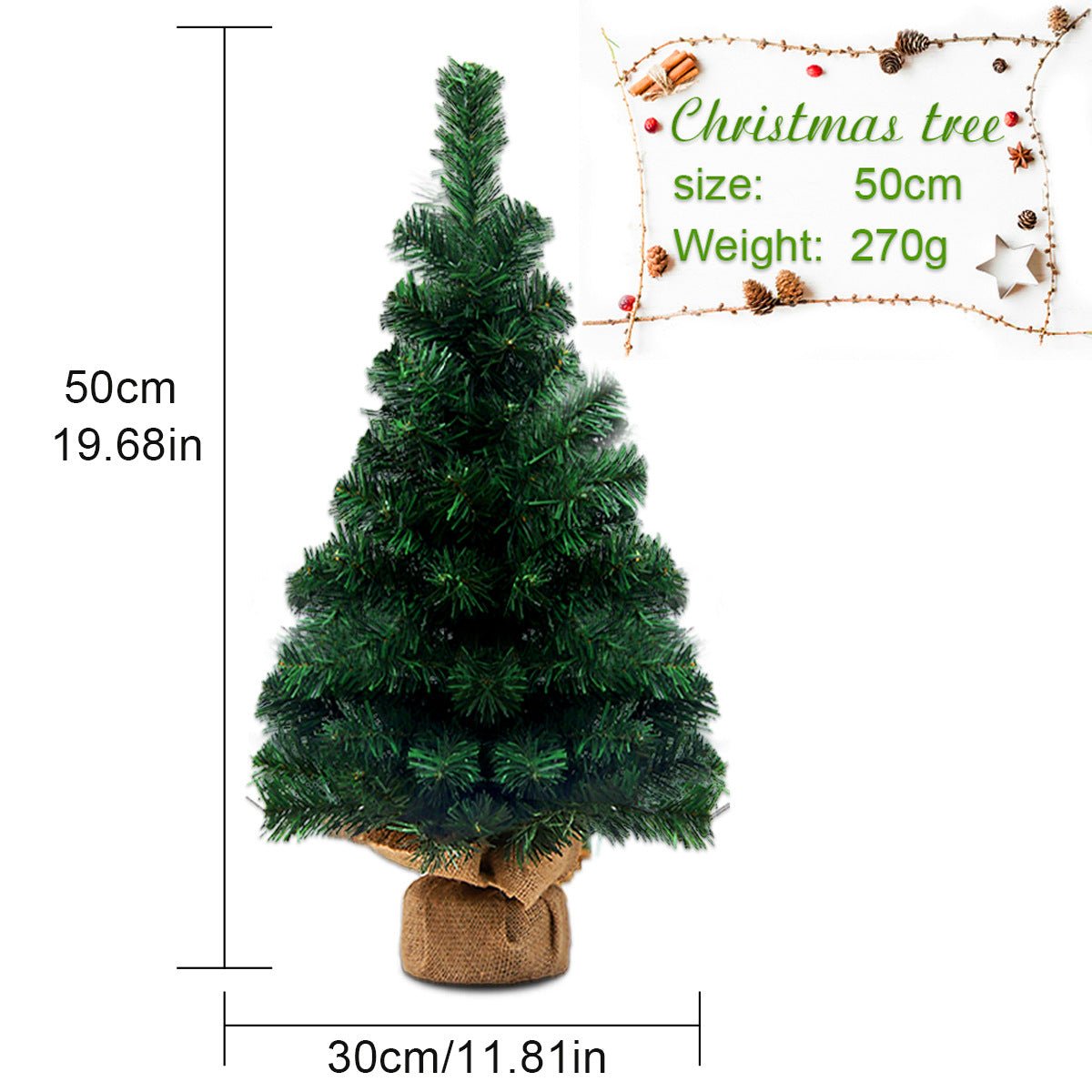 Mini Christmas Tree Ornaments Set - Cake Pops Parties
