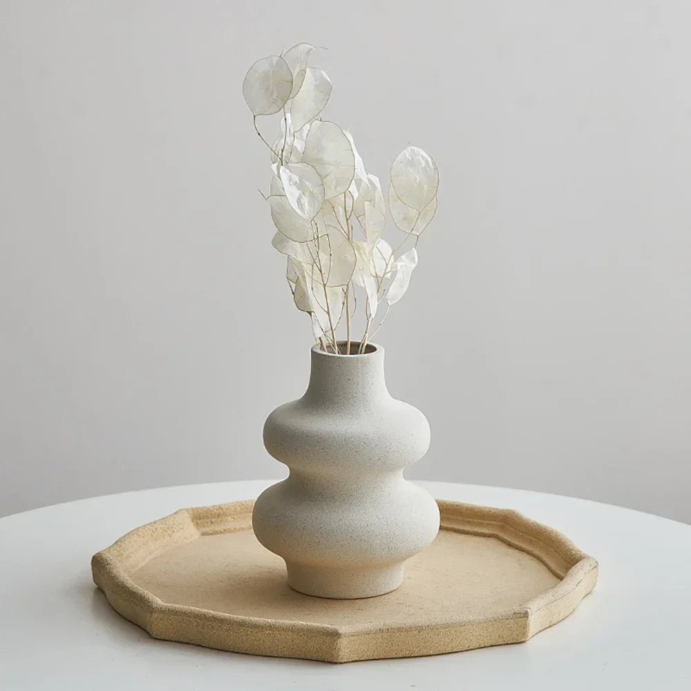 Modern Ceramic Frosted Flower Vase - Cake Pops Parties