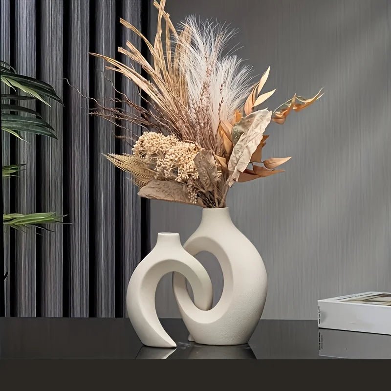 Modern Ceramic Vase Set - Nordic Boho Style - Cake Pops Parties