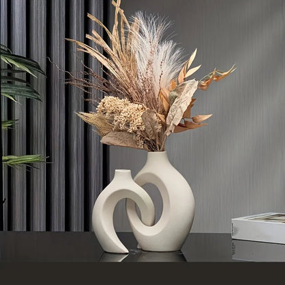 Modern Ceramic Vase Set - Nordic Boho Style - Cake Pops Parties