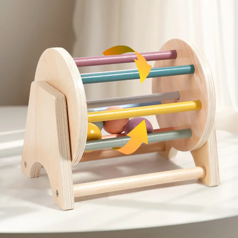 Montessori Infant Wooden Coin Ball Drum - Cake Pops Parties