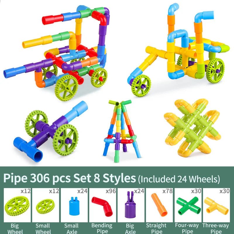 Montessori Water Building Blocks Toy - Cake Pops Parties