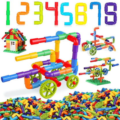 Montessori Water Pipe Building Blocks Toy - Cake Pops Parties